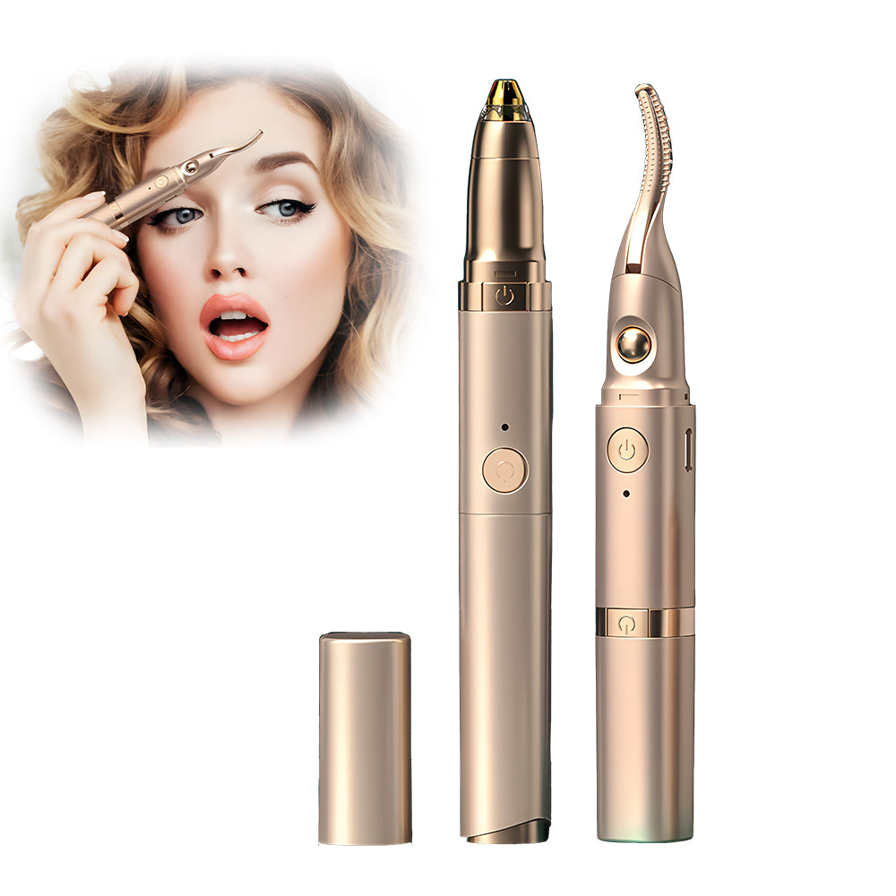 Eyelash Curler with Eyebrow Trimmer