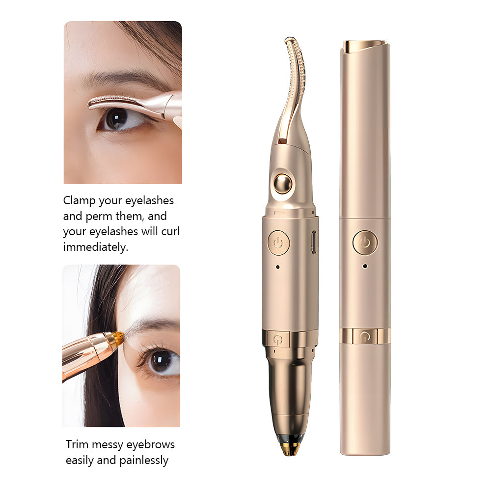 Eyelash Curler with Eyebrow Trimmer