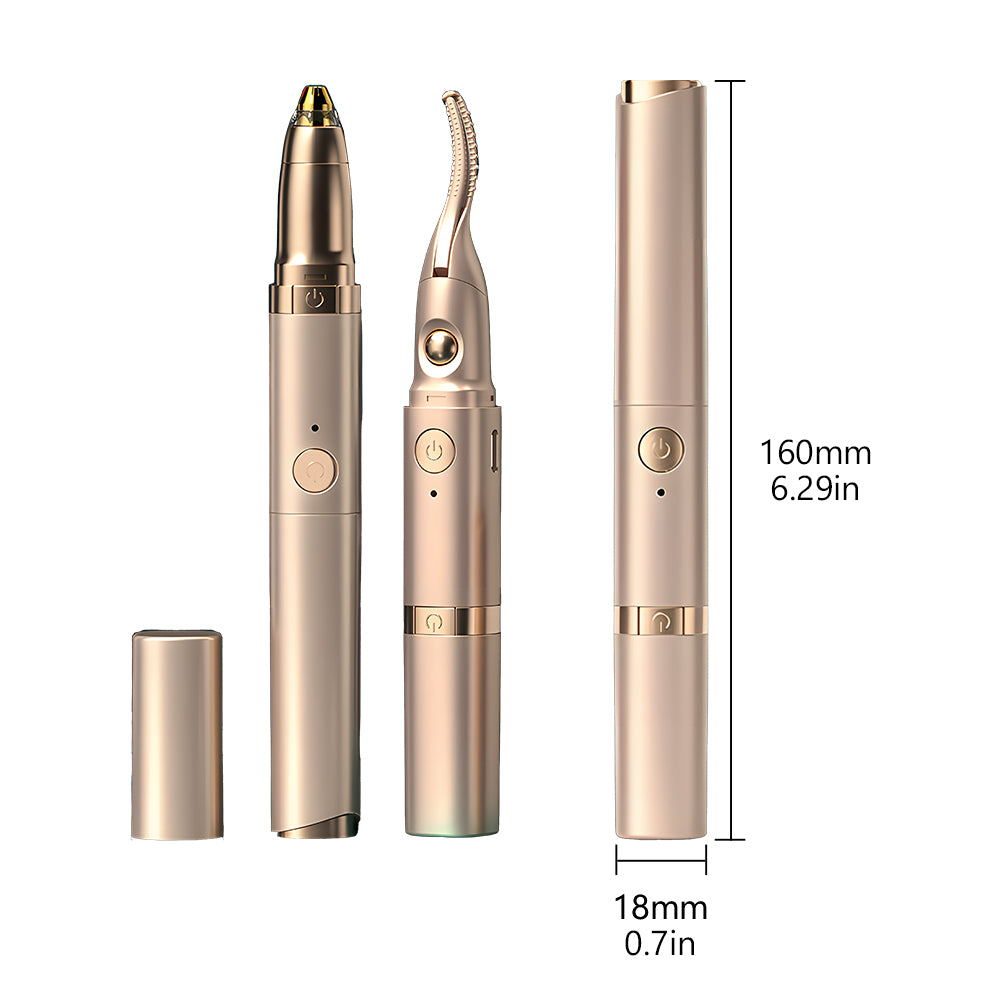 Eyelash Curler with Eyebrow Trimmer