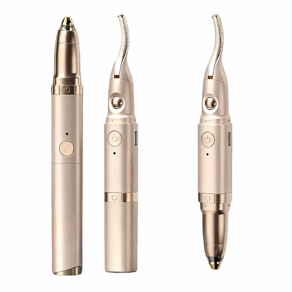 2 in 1 Eyelash Curler with Eyebrow Trimmer