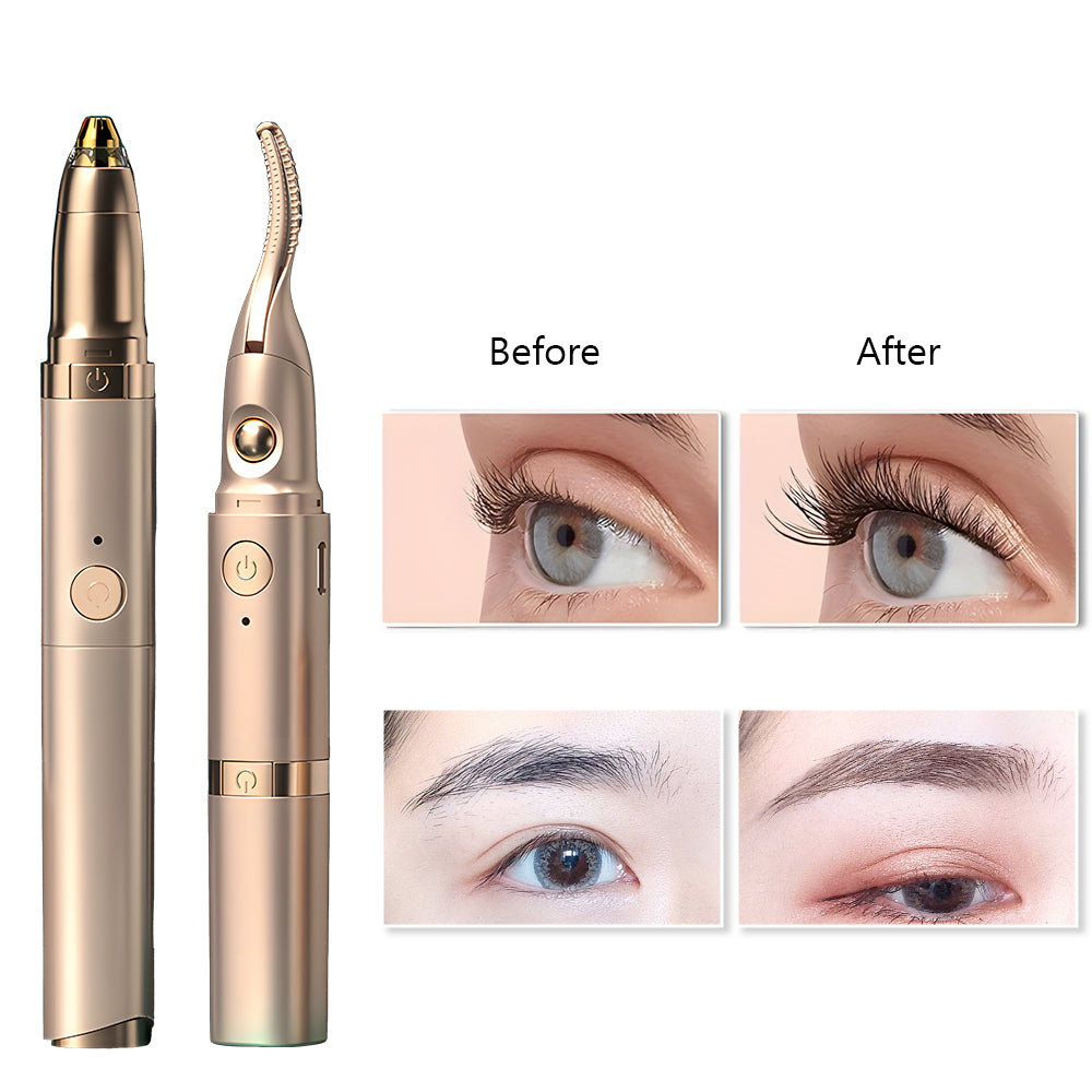 Eyelash Curler with Eyebrow Trimmer