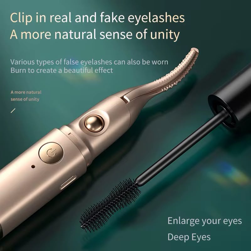 2 in 1 Eyelash Curler with Eyebrow Trimmer